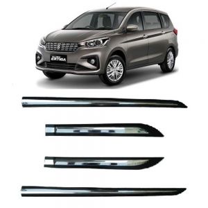 Door Side Beading For New Ertiga - Silver & Black
